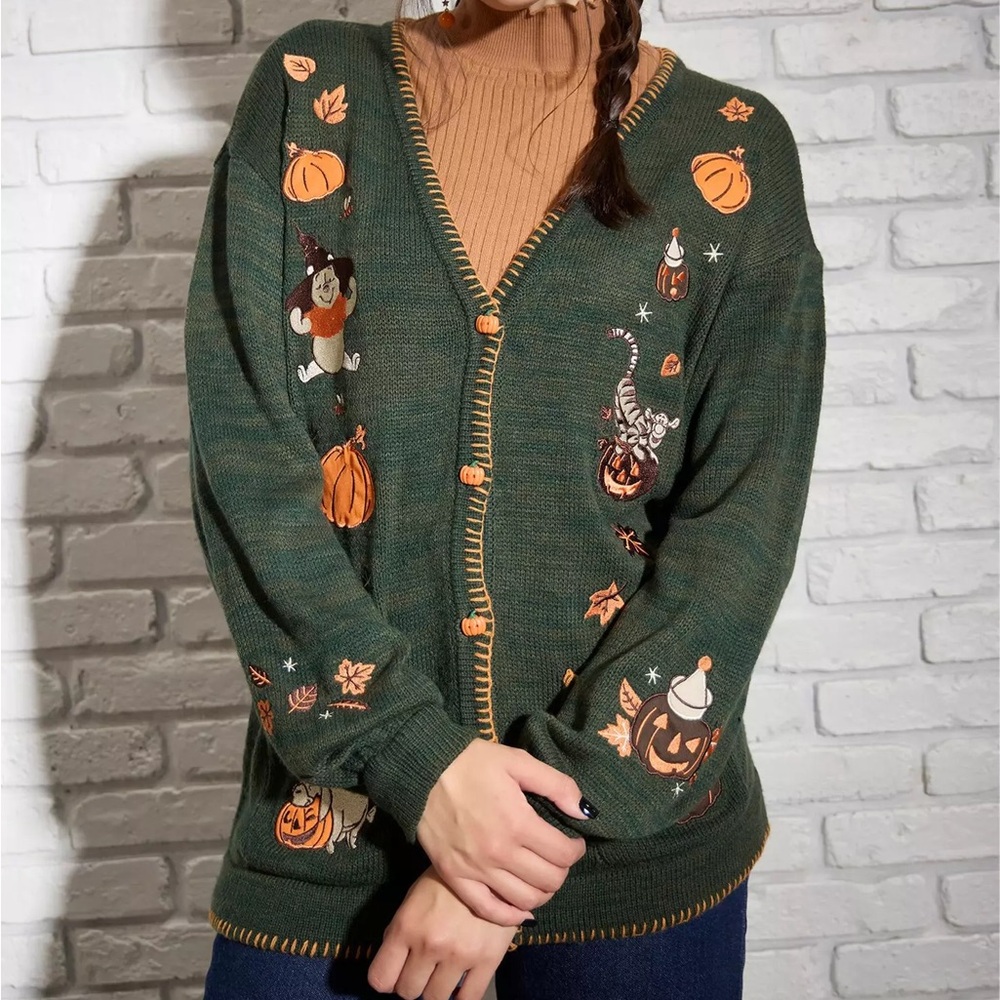 Disney Winnie The Pooh Halloween Cardigan Hot Topic‎ - Picture 2 of 5